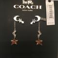 Coach Jewelry | Coach Moon And Star Earrings | Color: Gold/Silver | Size: Os