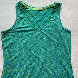 Athleta Tops | Athleta Space Dye V-Neck Tank Top | Color: Blue/Green | Size: M