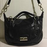 Coach Bags | Authentic Coach Black Leather Handbag | Color: Black | Size: Hight 11” Width 16” Depth 4” Strap Drop 6”