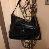 Coach Bags | Coach Black Leather Bag Hobo Tote | Color: Black | Size: Os