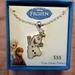Disney Jewelry | Frozen Olaf Necklace | Color: Silver/White | Size: Os