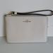 Coach Bags | Coach Corner Zip Wristlet | Color: White | Size: Os