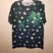 Disney Shirts | Disney Mickey Mouse Sublimated Tshirt Small | Color: Black/Green | Size: S