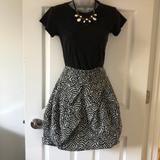 Anthropologie Skirts | Eva Franco For Anthropologie Tulip Stylish Skirt | Color: Black/White | Size: 4
