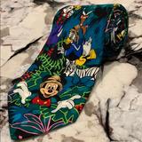 Disney Accessories | Mickey, Inc Tie Jungle Silk Donald Goofy | Color: Blue/Green | Size: Os