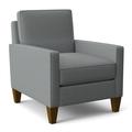 Wide Chair - Braxton Culler Urban 31" Wide Chair Cotton/Fabric in Gray/Blue/Brown | 38 H x 31 W x 37 D in | Wayfair A312-001/0851-55/HAVANA