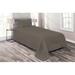 East Urban Home Dark Taupe Microfiber Modern & Contemporary Coverlet Set Microfiber in Brown | Twin Bedspread + 1 Sham | Wayfair