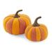 The Holiday Aisle® 2 Piece Handmade Pumpkin in Hand Felted Wool Set in Orange | 8 H x 8 W x 8 D in | Wayfair 034DB6E097374AD7AC7BD009F2340720