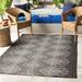 Black/White 79 x 0.03 in Area Rug - Union Rustic Hongming Power Loom Khaki/Teal Rug Polypropylene | 79 W x 0.03 D in | Wayfair