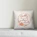 August Grove® Tatman Gather Here w/ Grateful Hearts Wreath Throw Pillow Cover Polyester/Polyfill blend | 16 H x 16 W x 1.5 D in | Wayfair