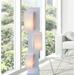 Orren Ellis Leytonstone 49" Novelty Floor Lamp Manufactured Wood in Brown/White | 49 H x 12.5 W x 9.5 D in | Wayfair zk002l