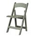 The Party Aisle™ Resin Padded Folding Chair Plastic/Resin in Gray | 30.5 H x 17.5 W x 16.25 D in | Wayfair R-101-FG-1