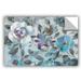 Winston Porter Twilight Flowers Crop Removable Wall Decal Vinyl in Blue/Gray | 12 H x 18 W in | Wayfair 2nai102a1218p