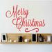 The Holiday Aisle® Merry Christmas Wall Decal Vinyl in Red | 14 H x 30 W in | Wayfair 9581EA9B76CB435FB7F30117A3D6BE28