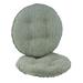 Winston Porter Non-Slip Textured Barstool Seat Cushion, 14-Inches Round Polyester in Gray/Green | 2 H x 14 W x 14 D in | Outdoor Furniture | Wayfair