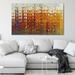 Wade Logan® Modern Mosaic Tile Wall Art #1, 2015 by Mark Lawrence - Wrapped Canvas Graphic Art Print Canvas in Blue/Orange/Red | Wayfair