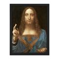 Da Vinci Salvator Mundi World Saviour Jesus Painting Artwork Framed Wall Art Print 18X24 Inch