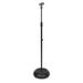 Pyle Microphone Adjustable Height Speaker Stand Metal in Black | 8.9 H x 1.7 W x 1.7 D in | Wayfair PMKS5