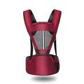 Multi-Functional Baby Carrier, Ergonomic, Breathable Summer Universal, Sitting Stool Newborn Baby Waist Stool Newborn Gift (Color : Red)