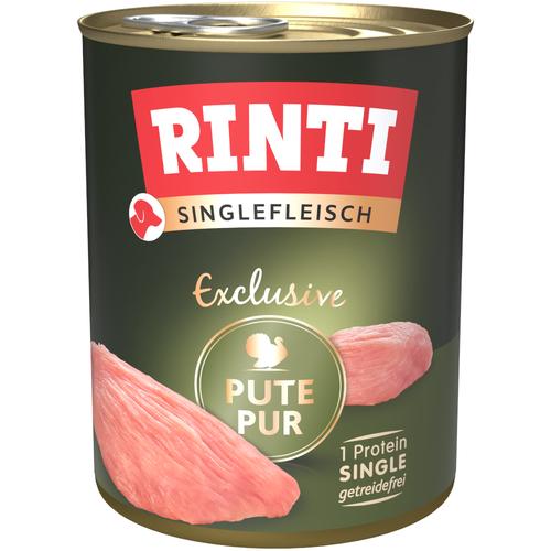 24 x 800 g RINTI Singlefleisch Pute pur Hundefutter nass