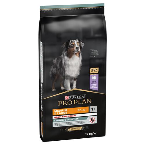 12kg PURINA PRO PLAN Medium & Large Adult Sensitive Digestion Getreidefrei Hundefutter trocken