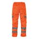 Workwear World WW118 Water Repellent Finish Hi Vis Visibility Polycotton Cargo Combat Workwear Trouser with Concealed Knee Pad Pockets (30 Tall, Orange)