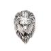 Kingly Lion,'Men's Sterling Silver Lion Ring Crafted in India'