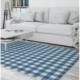 Blue/White 108 x 0.08 in Area Rug - Sand & Stable™ Libby Paid Area Rug Polyester | 108 W x 0.08 D in | Wayfair 8112A062CC334EA3A77902E1609370EF