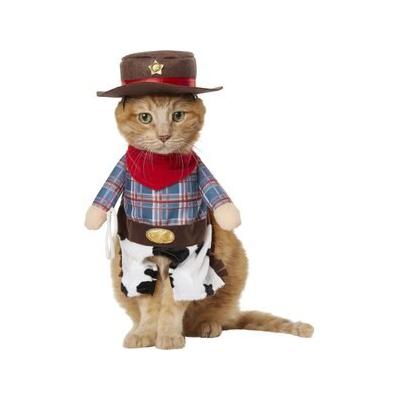 Frisco Front Walking Cowboy Dog & Cat Costume, X-Small