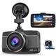 Claoner Dash Cams for Cars Front and Rear 1080P Full HD Dashcam, Dual Dash Cam with F1.8 Night Vision 170°Wide Angle 3 Inch IPS Screen Dashcams for Cars, Loop Recording, G-sensor, Parking Monitor