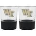 Wake Forest Demon Deacons 2-Pack 14oz. Rocks Glass Set with Silcone Grip