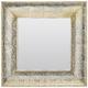 Beliani - Miroir Mural de Forme Carrée 60 x 60 cm avec Cadre Décoration Antique Doré pour Salon et