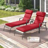 RST Brands Northridge Outdoor Sunbrella Seat/Back Cushion Acrylic in Red | 3 H x 24 W in | Wayfair OP-BMATT2-MO-SUN