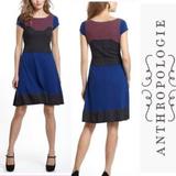 Anthropologie Dresses | Anthropologie Sparrow Intarsia Boho Sweater Dress | Color: Blue/Pink | Size: M