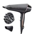 Remington Proluxe Ionic Hairdryer with OPTIheat Technology for long-lasting styling results & Anti-Frizz Ion Technology, 2 Concentrators & Diffuser Attachments, Professional 2400W, AC9140B