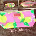 Lilly Pulitzer Bags | $3 If Bundled Pulitzer Este Lauder Cosmetic Nwot | Color: Pink/Yellow | Size: 5x10