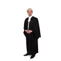 Barristers Gown, Wig and Band Set (5'6" - 5'8", 58cm - Blonde)