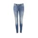 G-STAR RAW Women's Lynn Zip Mid Waist Skinny Jeans, Blue (Medium Aged 7802-071), 25W / 30L