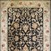 Gentry Performance Area Rug - Deep Navy Border with Ivory Center, 6' Round - Frontgate