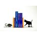 Charlton Home® Cat & Mouse Bookends Metal in Black | 6.5 H x 6.5 W x 4 D in | Wayfair CCD3F61854FB40F58E59FE29E0F5C035