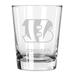 Cincinnati Bengals 15oz. Personalized Double Old Fashion Etched Glass