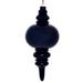 Vickerman 622551 - 13" Midnight Blue Wood Grain Finial Christmas Tree Ornament (MC197531)