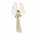 The Holiday Aisle® Angel Hanging Figurine Ornament Fabric in Yellow | 9 H x 3 W x 1 D in | Wayfair 44CC7805BAA54747B5B3281158558B31