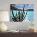 East Urban Home 'Cactus Growing Along Trunk Bay, Virgin Islands' Photographic Print on Wrapped Canvas Canvas | 18 H x 24 W x 1.5 D in | Wayfair