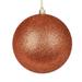 Vickerman 625323 - 3" Coral Glitter Ball Christmas Tree Ornament (12 pack) (N590871DG)