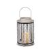 Gerson 44649 - 12" Wood and Metal Honeycomb Battery Operated LED Lantern with Timer