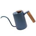 Dianoo Pour Over Coffee Kettle, Stainless Steel Coffee Pot, Tea Kettles, Gooseneck Spout for A Precision Pour with Wooden Handle 600ML Blue