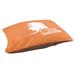 East Urban Home Juneau Alaska Indoor Dog Pillow Metal in Orange | 6.5 H x 40 W x 30 D in | Wayfair A42540E16D9F491E8A93D15F43D585BC