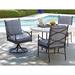 Tommy Bahama Outdoor Pavlova Swivel Rocker Dining Chair in Black | 38 H x 23 W x 28 D in | Wayfair 3910-13SR-41