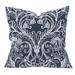 Charlton Home® Mineo Jacquard Crewel Throw Pillow in Blue/Navy | 20 H x 20 W x 4 D in | Wayfair A78FD27A2F574B0FBAE3984F455D28D8